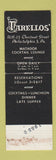 Matchbook Cover - Tarello's Philadelphia PA