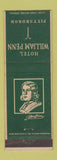 Matchbook Cover - Hotel William Penn Pittsburgh PA