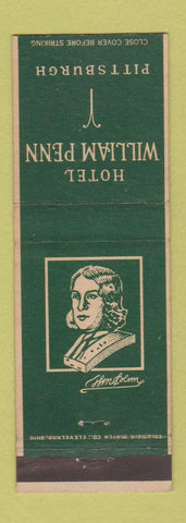 Matchbook Cover - Hotel William Penn Pittsburgh PA