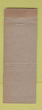 Matchbook Cover - Home Restaurant Allentown PA WEAR