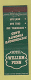 Matchbook Cover - Hotel William Penn Pittsburgh PA