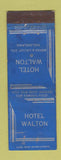 Matchbook Cover - Hotel Walton Philadelphia PA WEAR