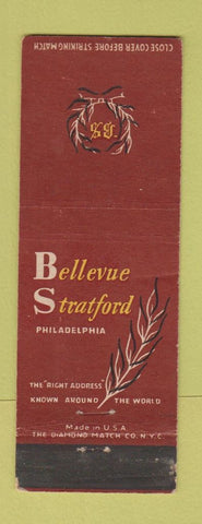 Matchbook Cover - Bellevue Stratford Hotel Philadelphia PA WEAR