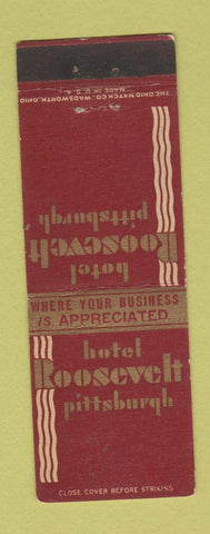 Matchbook Cover - Hotel Roosvelt Pittsburgh PA