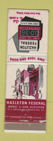 Matchbook Cover - Hazleton Federal Savings PA