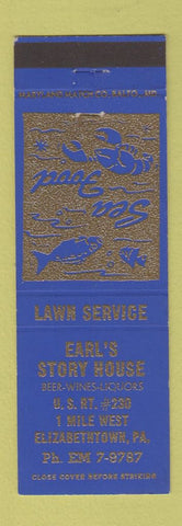 Matchbook Cover - Earl's Story House Elizabethtown PA