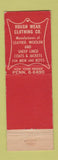 Matchbook Cover - Rough In Clothes Middletown PA feature