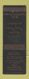 Matchbook Cover - Hotel Ashland Abbottstown PA