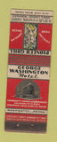 Matchbook Cover - George Washington Hotel Pioneer Grill Washington PA WEAR