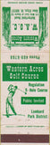 Matchbook Cover - Western Acres Glen Ellyn IL golf