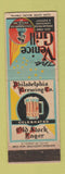 Matchbook Cover - Venice Grill Philadelphia PA Old Stock Beer