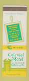Matchbook Cover - Colonial Motel Gettysburg PA