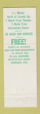 Matchbook Cover - Colonial Motel Gettysburg PA