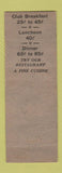 Matchbook Cover - Warburton Hotel Philadelphia PA