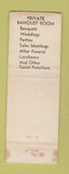 Matchbook Cover - Vitale's Restaurant Bar Philadelphia PA WORN