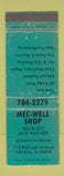 Matchbook Cover - Mec Well Shop Auto Repair Genoa IL WORN