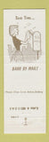 Matchbook Cover - Belfort State Bank Houston TX
