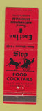 Matchbook Cover - East Inn Restaurant Chicago IL