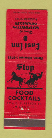 Matchbook Cover - East Inn Restaurant Chicago IL
