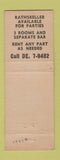 Matchbook Cover - East Inn Restaurant Chicago IL