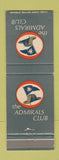 Matchbook Cover - Admirals Club