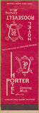Matchbook Cover - Hotel Roosevelt Lansing MI
