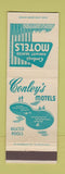 Matchbook Cover - Conley's Motels Pittsburgh Irwin Beaver Valley PA