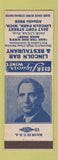 Matchbook Cover - Lincoln Bar Restaurant Lincoln Park MI