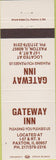 Matchbook Cover - Gateway Inn Paxton IL