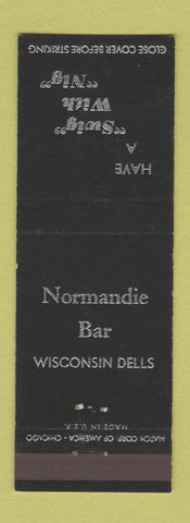 Matchbook Cover - Normandie Bar Wisconsin Dells WI