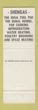 Matchbook Cover - Shen gas Corp Elkton Front Royal Winchester Harrisonburg VA