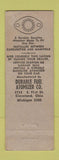 Matchbook Cover - Yeager Raybestos Auto Parts Cleveland OH WORN