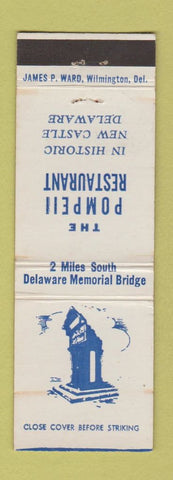 Matchbook Cover - Pompeii Restaurant New Castle DE WEAR