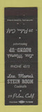 Matchbook Cover - Lou Moore's Sirloin Room 29 Palms CA Twenty Nine