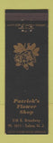 Matchbook Cover - Patrick's Flower Shop Salem NJ