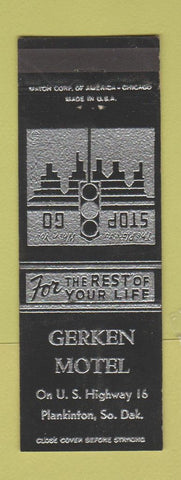 Matchbook Cover - Gerken Motel Plankinton SD