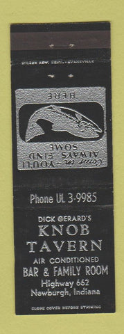 Matchbook Cover - Knob Tavern Newburgh IN