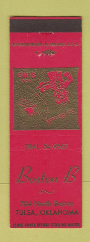 Matchbook Cover - Boston B Tulsa OK