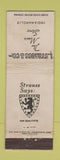 Matchbook Cover - L Staruss Men's Clothes Indianapolis IN WORN