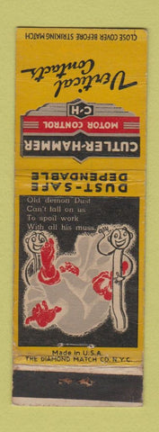 Matchbook Cover - Cutler Hammer Motor Control Milwaukee WI WORN
