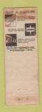 Matchbook Cover - Cutler Hammer Motor Control Milwaukee WI WORN
