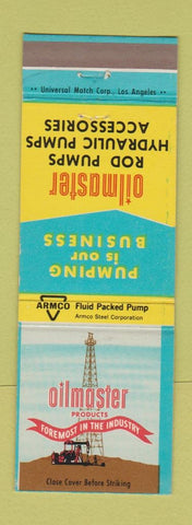 Matchbook Cover - Oilmaster Rod Pumps oil well Supply