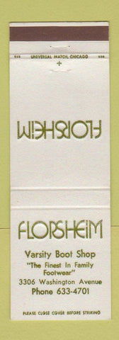 Matchbook Cover - Florsheim Shoes Varsity Boot Shop