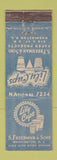 Matchbook Cover - Lily Cups S Freedman Washington DC WORN