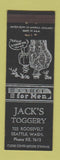 Matchbook Cover - Jack's Toggery Men's Clothes Seattle WA
