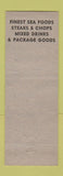 Matchbook Cover - Howard Hotel and Cafe Tarpon Springs FL