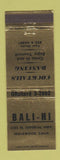 Matchbook Cover - Bali Hi Inglewood CA bar