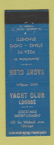 Matchbook Cover - Yacht Club Lounge Pizza Chicago IL