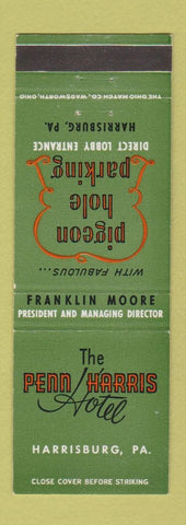 Matchbook Cover - Penn Harris Hotel Harrisburg PA