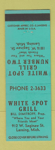 Matchbook Cover - White Spot Grill Lansing MI